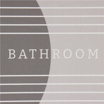 Набор ковриков для ванной Этель "Bathroom" 2 шт, 48х78 см, 40х45 см