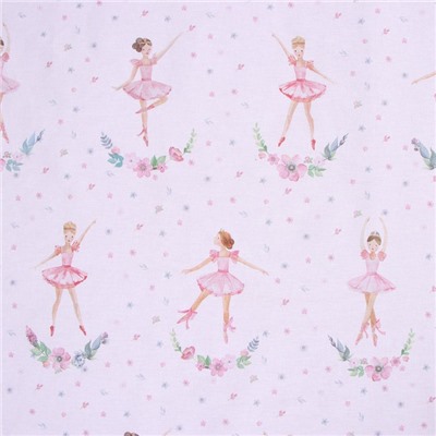 Постельное бельё Этель 1,5 сп Little ballerine, 143х215 см, 150х214 см, 50х70 см -1 шт, 100% хл, бязь