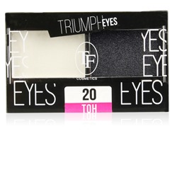 Триумф tf Тени для век двухцветные Triumph eyes 20 белый+черный 93496