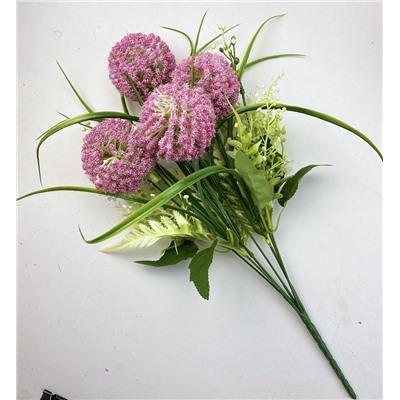 Декоративные растения, цвет розовый, 40 см, 8 голов