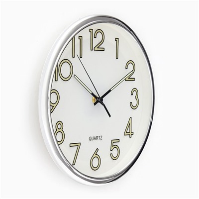 Часы настенные "Илони", d-28 см, флуоресцентные