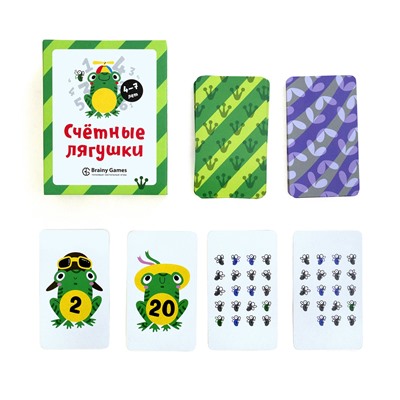 Brainy Games "Счётные лягушки", игра 40 карточек Brainy Games