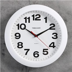 Часы настенные, серия: Классика, дискретный ход, d-29 см, белый циферблат