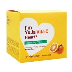 Dr.MeLoSo Очищающие пэды с витамином С / Im Yuja Vita C Heart Cleansing Pads, 190 мл