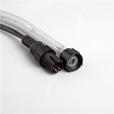 Световой шнур Luazon Lighting 10 мм, IP44, 10 м, 24 LED/м, 220 В, 8 режимов, свечение жёлтое