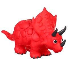 Резиновая игрушка для ванны «Динозавр: Трицератопс», 24 см, с пищалкой, Крошка Я