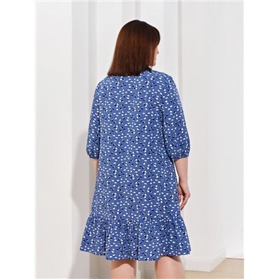 Платье 0229-1 синий кобальт
