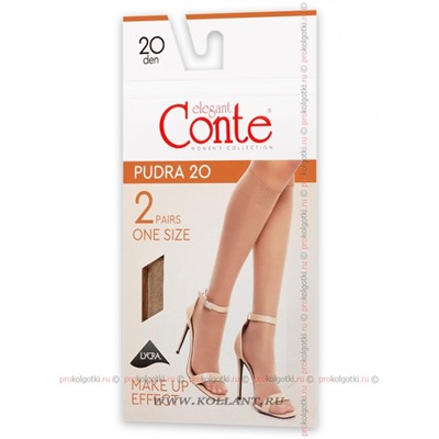 Гольфы Pudra 20 Knee-highs, 2 PairsConte