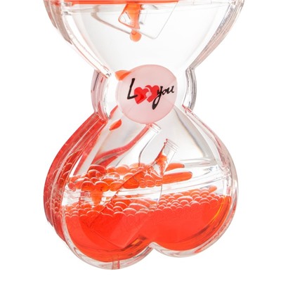 Гелевые часы, с мигающим шариком, 13 х 7,5 см, красные