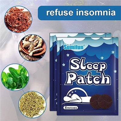 Травяные патчи от бессонницы (8шт) Sleep Patch