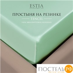 Estia ОРНЕЛЛА ментол Простыня на резинке 180х200+30, 1пр.,тенсель