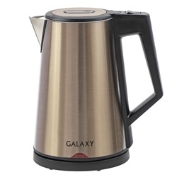 Чайник Galaxy GL 0320. 1,7л. 2000Вт. ТРОЙНАЯ СТЕНКА (эффект термоса). Золотой /1/8/