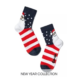 Conte-kids Новогодние носки "Санта-Клаус" с пушистой нитью