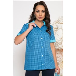 Рубашка "Классика" (голубая клетка) Б3858