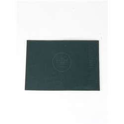 Обложка для паспорта Croco-П-405 (5 кред карт)  натуральная кожа зеленый бергамо (49)  259165