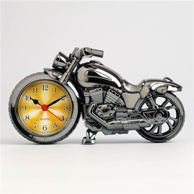 Будильник "Мотоцикл", дискретный ход, 22 х 12 х 3.5 см, микс