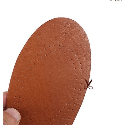 Стельки для обуви кожаные с латексом детские 561