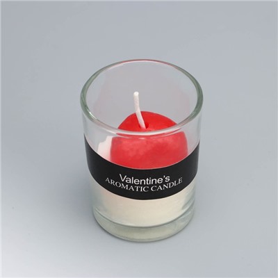 Свеча ароматическая в стакане "Scented Candle", жасмин, 5х6,5 см