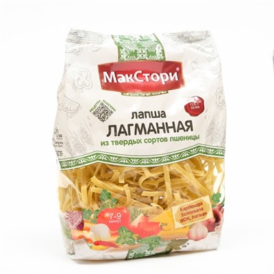 Лапша лагманная, из твердых сортов пшеницы, 250 г