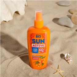 Спрей для безопасного загара SPF 60+ для всей семьи Ecolla-BIO "Sun Active", 120 мл