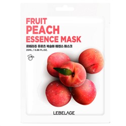 Lebelage Увлажняющая тканевая маска с персиком / Fruit Peach Essence Mask, 25 мл