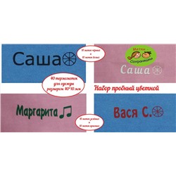 Набор пробный цветной 40 шт. термометок, размер 40*10 мм
