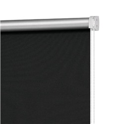 Рулонная штора блэкаут «Плайн», 40х160 см, цвет чёрный