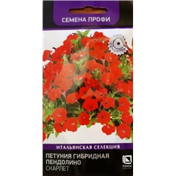 Петуния Пендолино скарлет F1