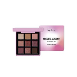 Topface Палитра теней для век 9-цв. тон 003 Вишнёвый соблазн РТ512 "Maestro Academy Eyeshadow Bar"