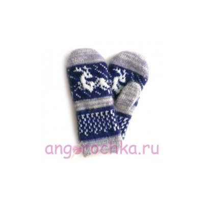 пуховые женские перчатки - 403.5