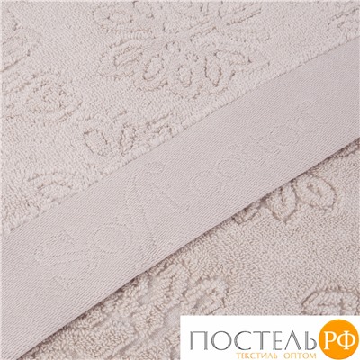 1010G10117105 Полотенце Soft cotton LEAF бежевый 75X150