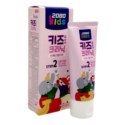 Dental Clinic 2080 Зубная паста для детей со вкусом клубники / Kids 2 Step Strawberry Scented Kongsooni Toothpaste (3-5 лет), 80 г