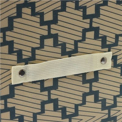 Короб стеллажный для хранения Доляна «Гэтс», 25×25×25 см, цвет бежевый