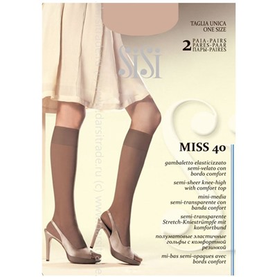 Гольфы женские Miss 40 New Sisi [2 пары] Дроп