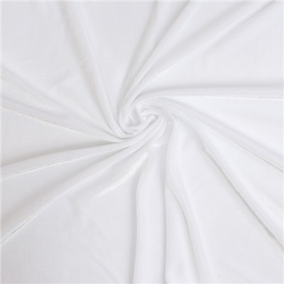 Лоскут плюша, цвет белый, 100 × 150 см