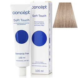 Крем-краска для волос без аммиака 9.16 очень светлый блондин пепельно-фиолетовый Soft Touch Concept 100 мл