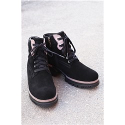 Женские зимние черные ботинки F9093-601XMB
