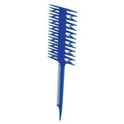 Dewal Расческа рабочая для волос JF-1010, пластик, синий, 21 см