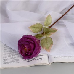 Цветы искусственные "Роза шёлк" d-10 см 45 см, сиреневый