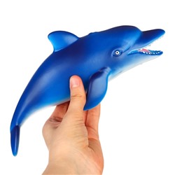 Резиновая игрушка для ванны «Дельфин», 24 см, с пищалкой, Крошка Я