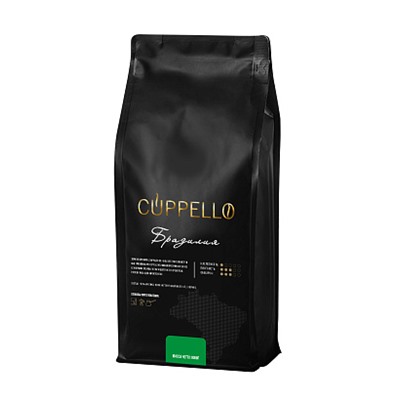Кофе Cuppello Бразилия в зёрнах свежеобжаренный, уп. 1 кг, шт