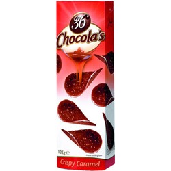 Хрустящий молочный шоколад с карамелью "36 Chocola's", 125г