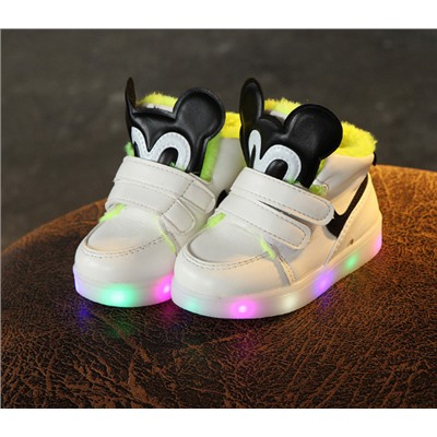 Детские ботинки с подсветкой утепленные СА88-2