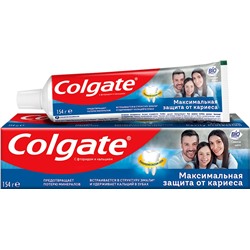Зубная паста Colgate Максимальная защита от кариеса Свежая мята 154гр