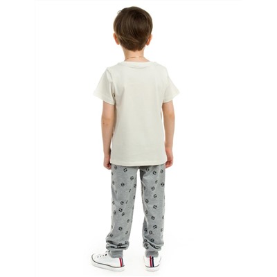 Комплект детский (футболка/брюки) Светло-серый, Серый меланж
