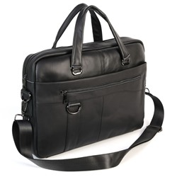 Мужская кожаная сумка-портфель 9013 Блек
