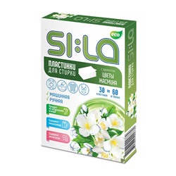 SI:LA Пластинки для стирки "SI:LA ECO", цветы жасмина, 30шт