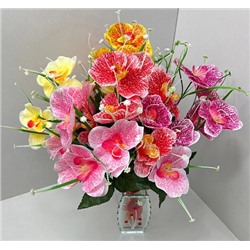 Цветок искусственный декоративный Орхидея (7 цветков) 40 см