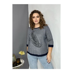 Пуловер 9511 серый