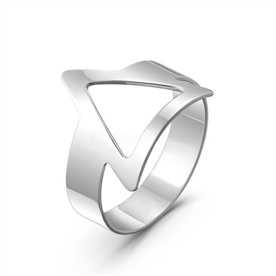 Кольцо из серебра родированное 410-10-447р